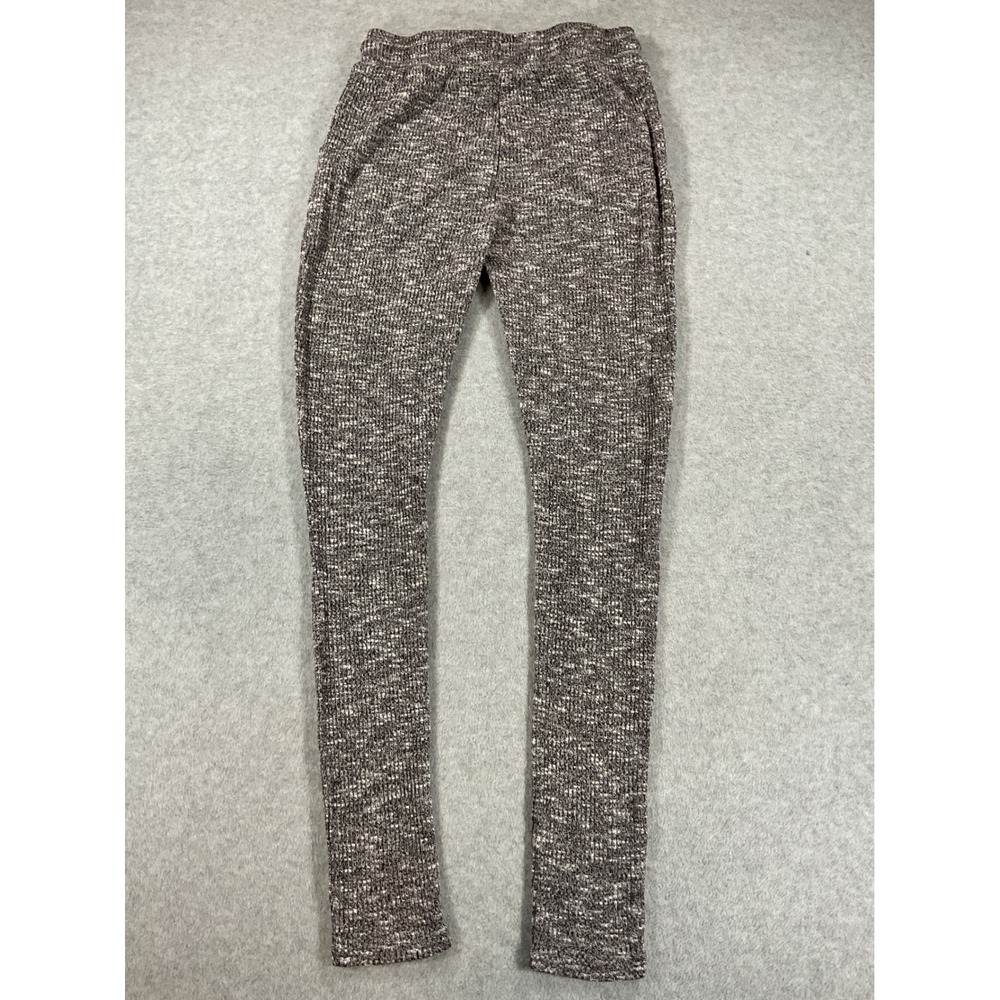 Gymshark Womens Small Charcoal Marl Ribbed Knit Lounge Joggers Gray 2659 - Picture 4 of 7